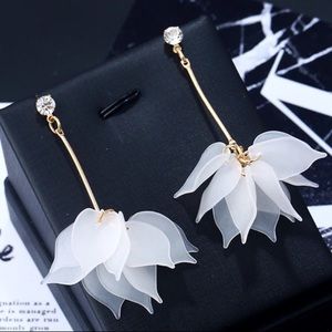 2/$20 Boho Resin Flower Earrings CZ Posts